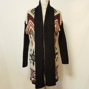 Pronto Brand Southwest Pattern Cardigan Sz OSFA